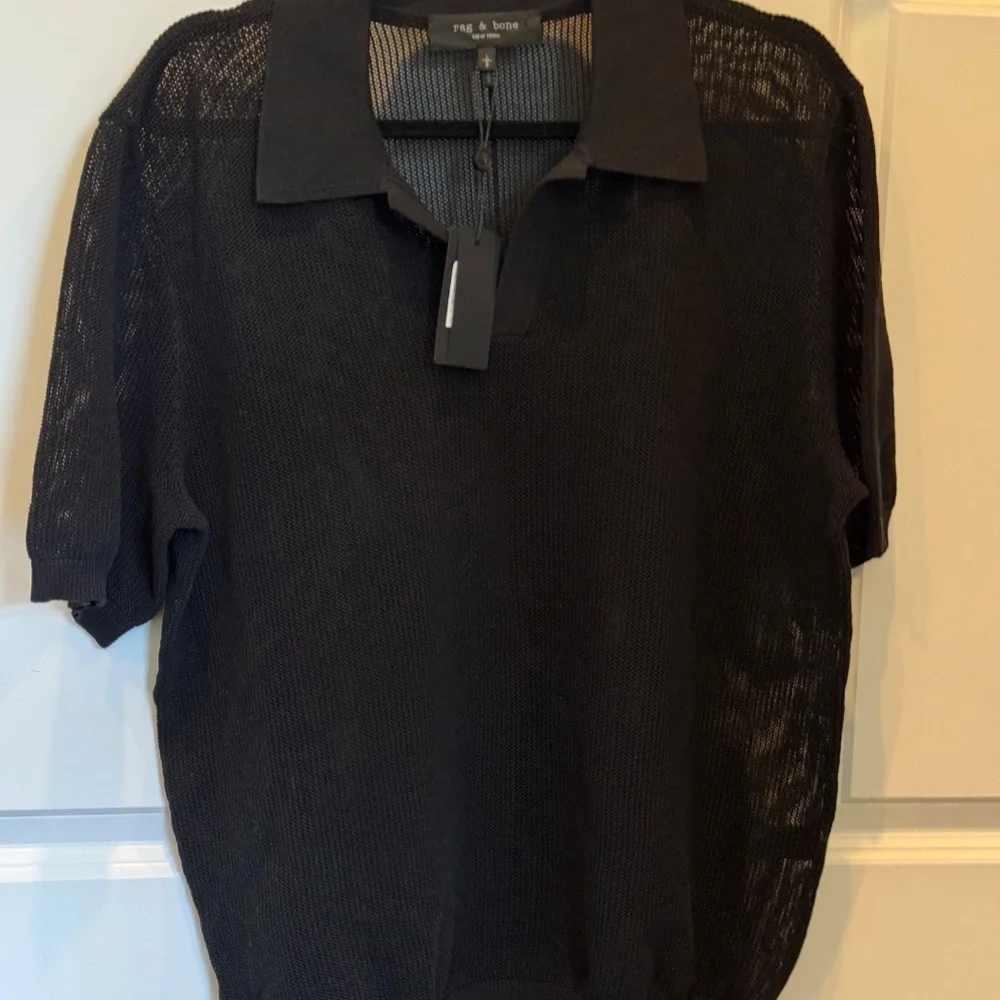 NWT Rag and Bone Willy Mesh Polo - Picture 2 of 2